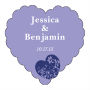 Customizable Hearts of Love Heart Wedding Labels